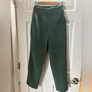 Dynamite Forest Green High-Rise Trousers